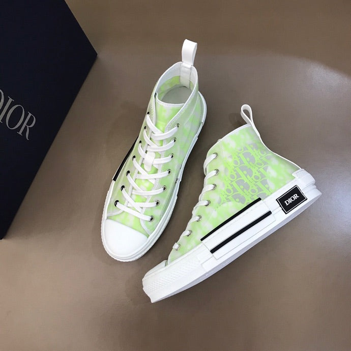 Anum Bags DIR B23 White and Yellow HIGH-TOP SNEAKER