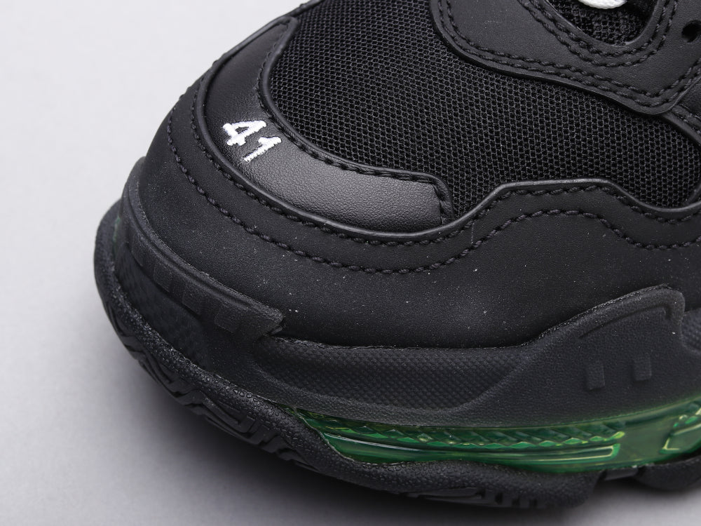 Ezyycart Bags Bla Triple S Black Green Sneaker