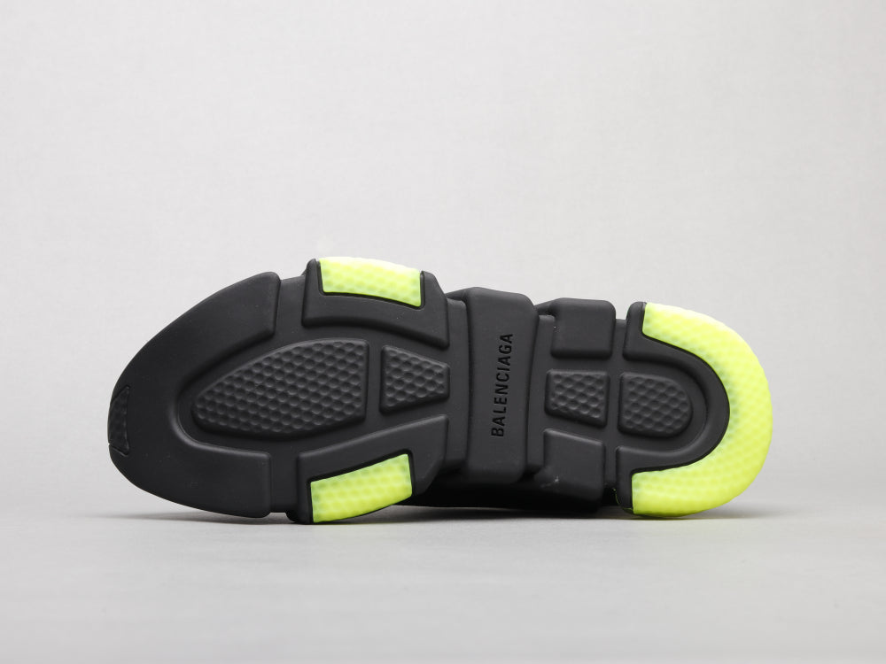 Ezyycart Bags Bla Socks Air Cushion Black Green Sneaker