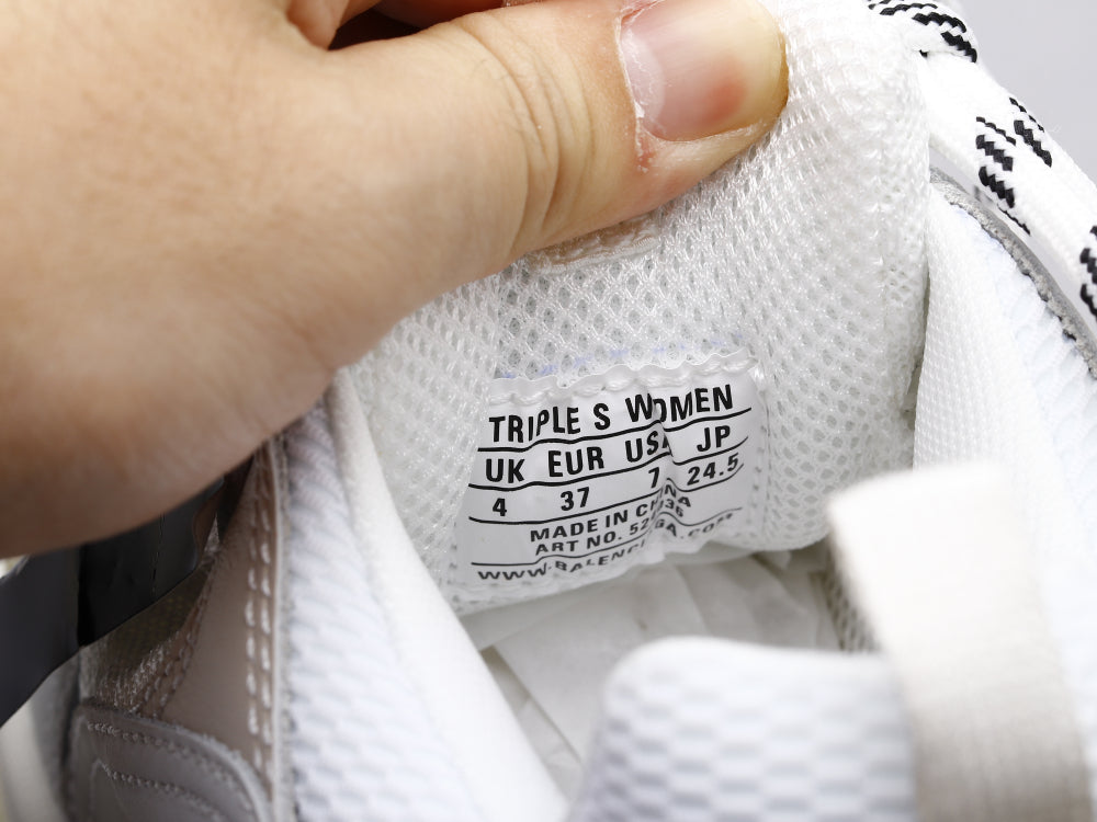 Ezyycart Bags Bla Triple S Pure White Sneaker