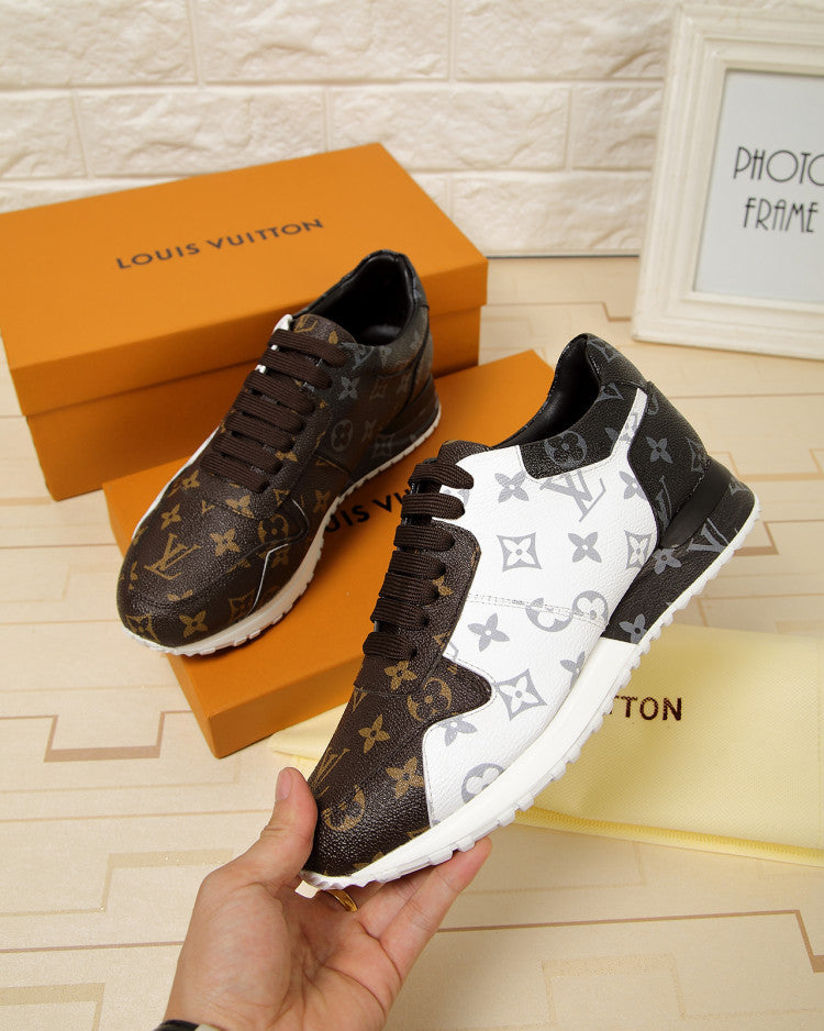 Anum Bags LUV Monogram Denim Brown And Gray Sneaker