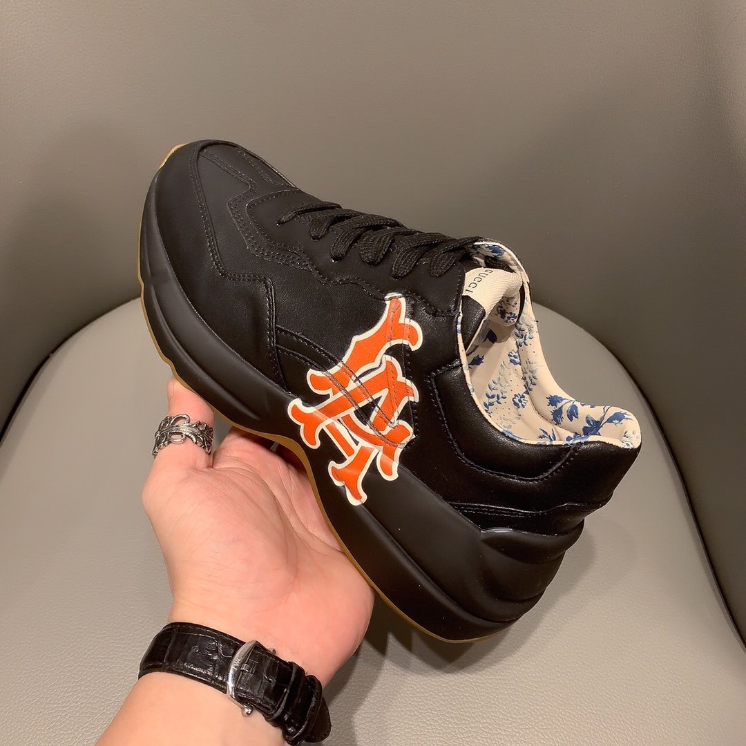 Ezyycart Bags MO-GCI RHYTON VINTAGE TRAINER LOGO BLACK SNEAKER 144