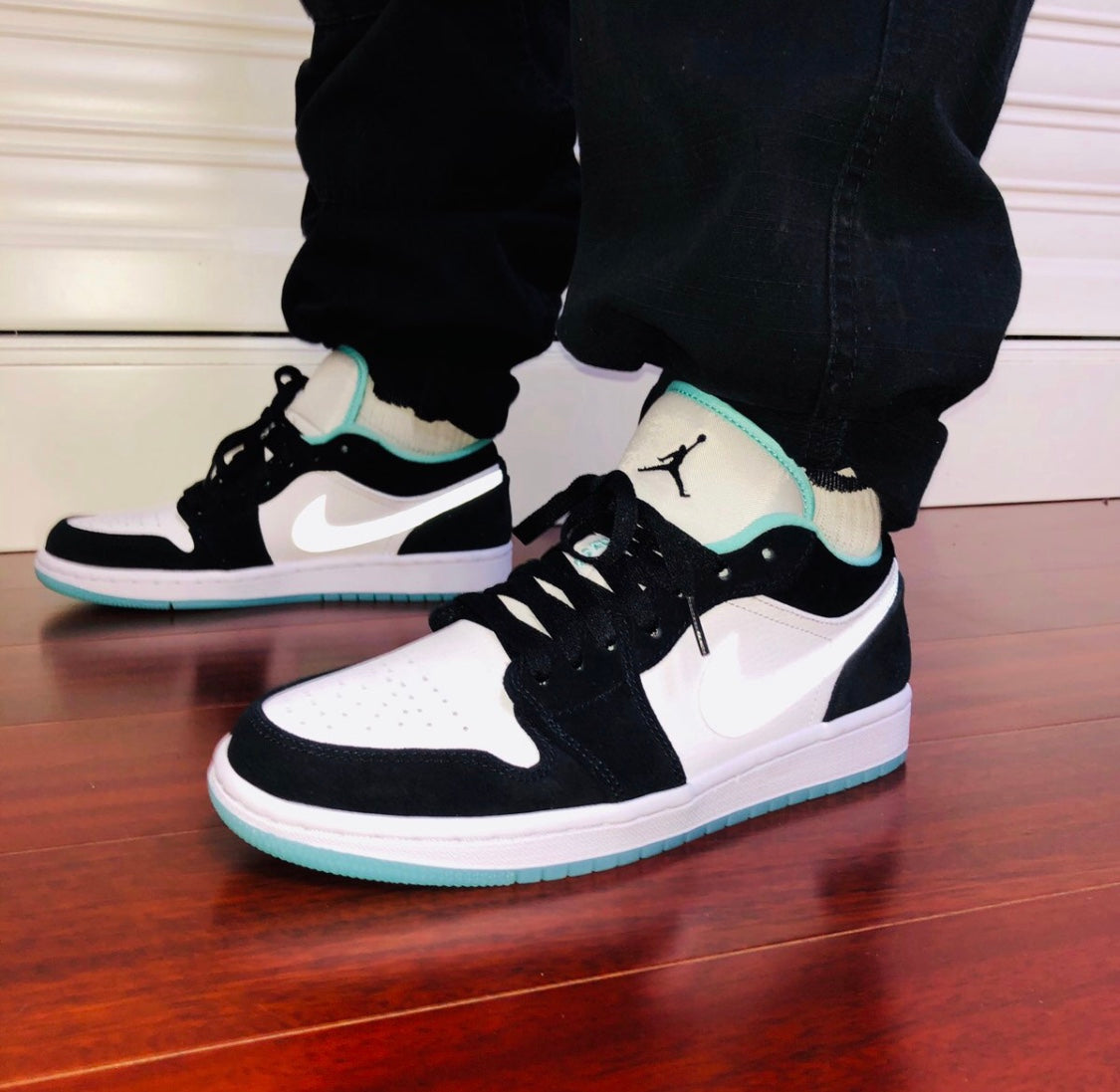 Ezyycart Bags AJ1 Black and Green toes