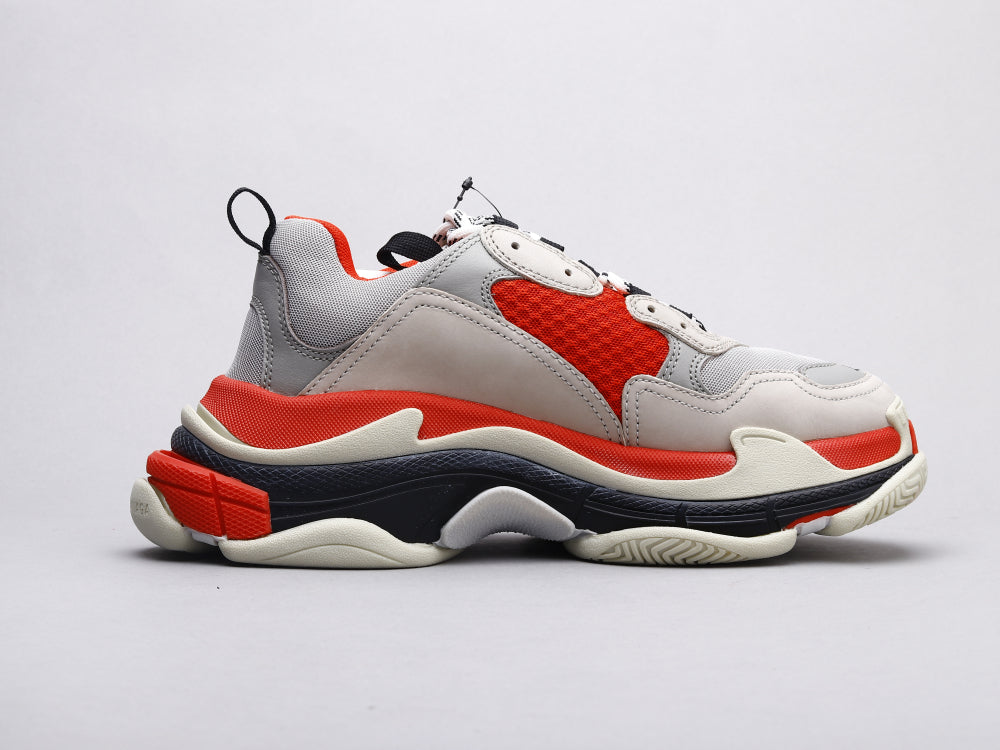 Ezyycart Bags Bla Triple S Gray and Red Sneaker