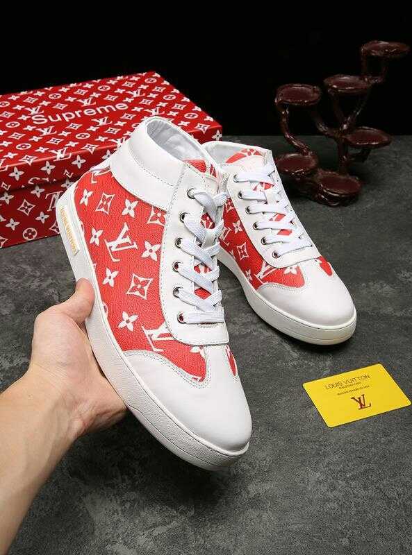 Anum Bags LUV HIgh Top White Red Sneaker