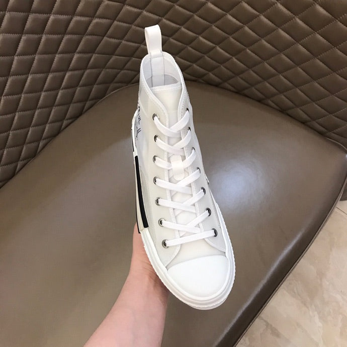 Anum Bags DIR B23 White Canvas HIGH-TOP SNEAKER