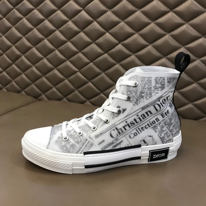 Anum Bags DIR B23 Newspaper HIGH-TOP SNEAKER