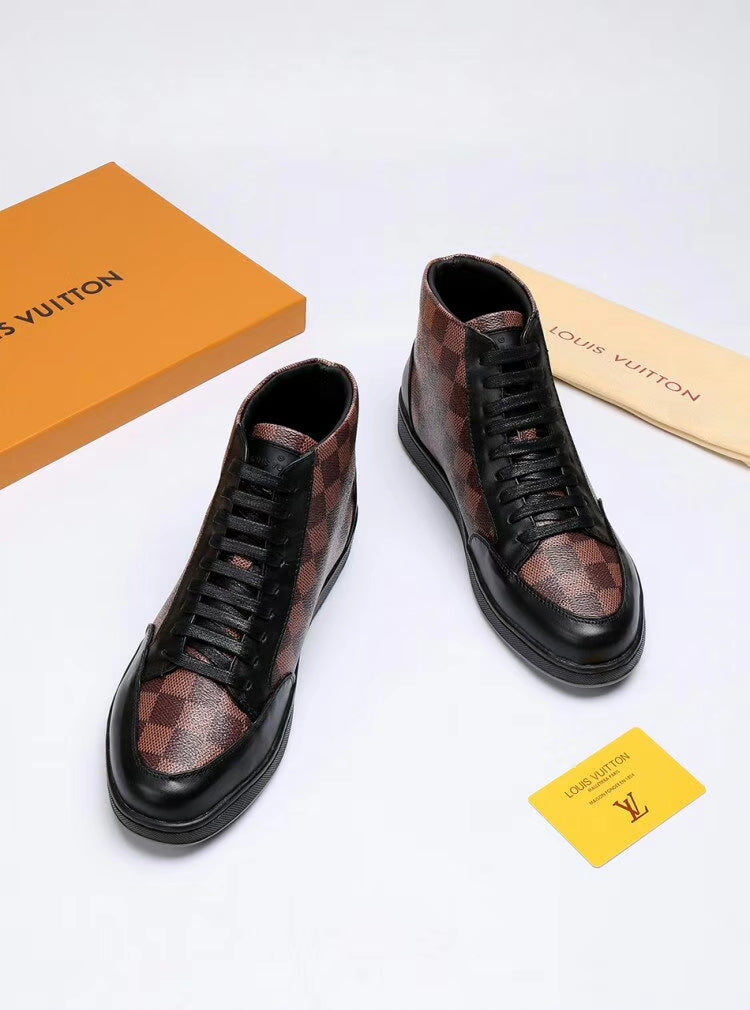 Anum Bags LUV HIgh Top Brown Sneaker