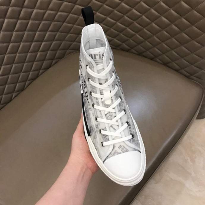 Anum Bags DIR B23 Newspaper HIGH-TOP SNEAKER