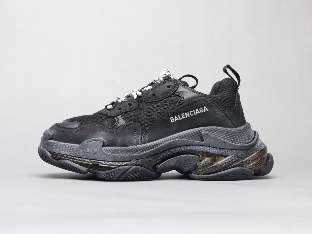 Ezyycart Bags Bla Triple S Air Cushion Black Sneaker
