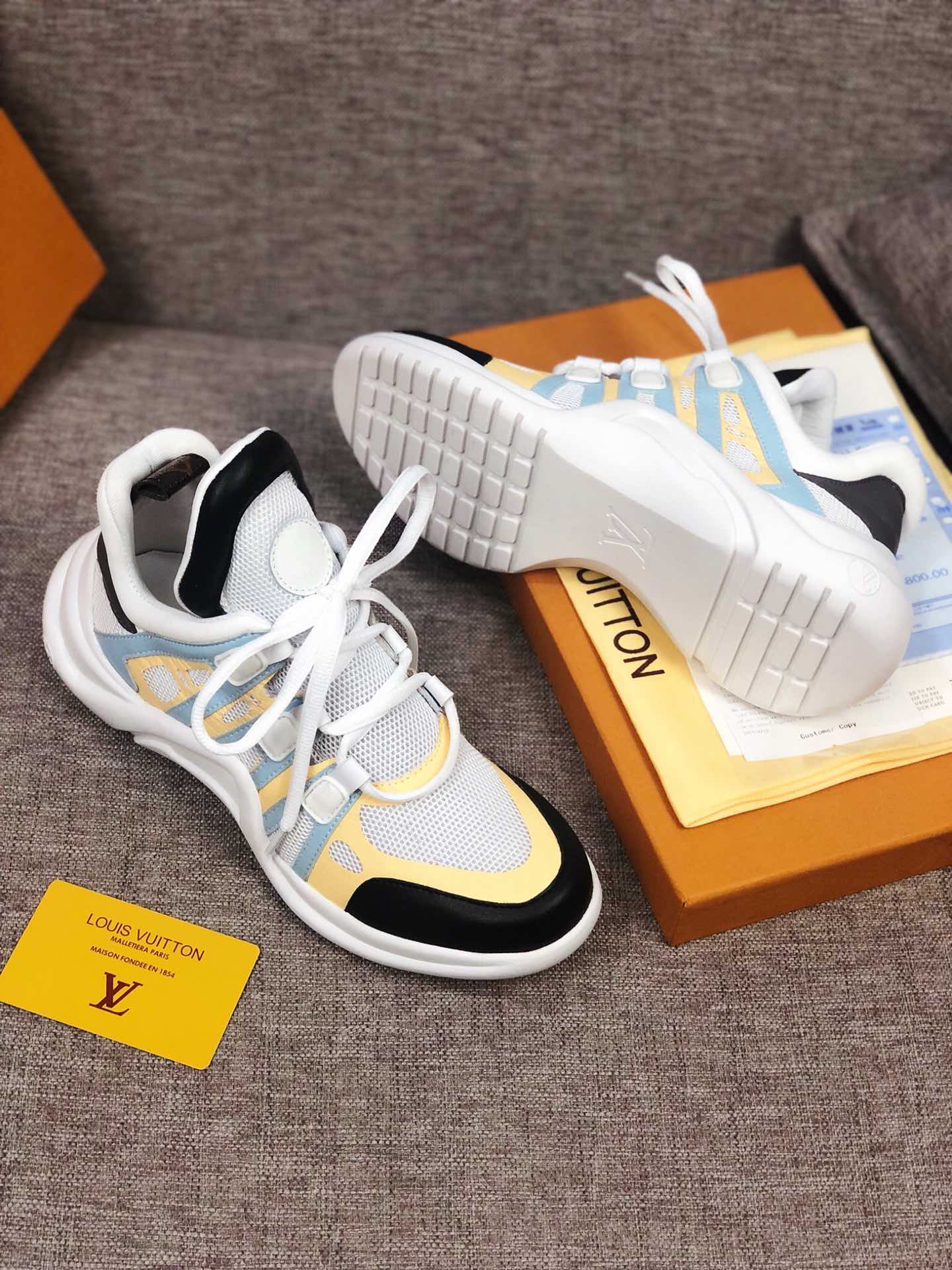 Anum Bags LUV Archlight Black White Yellow Sneaker