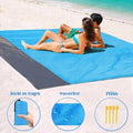 SandBlatt™ Leichte Reisematte – Sandabweisende Stranddecke mit Ankerpfählen