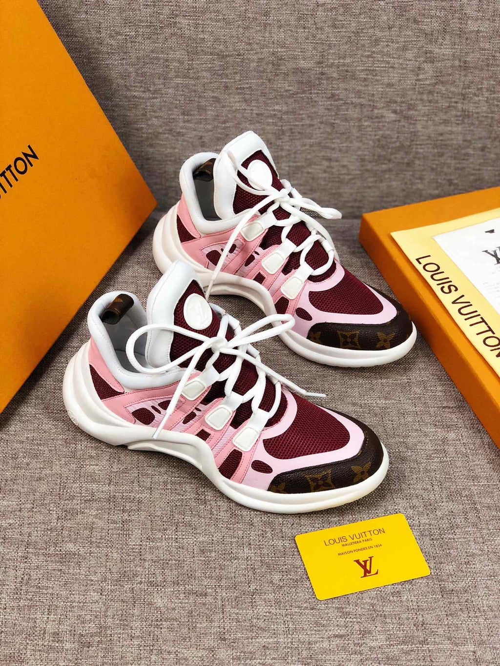 Anum Bags LUV Archlight Pink Brown Sneaker