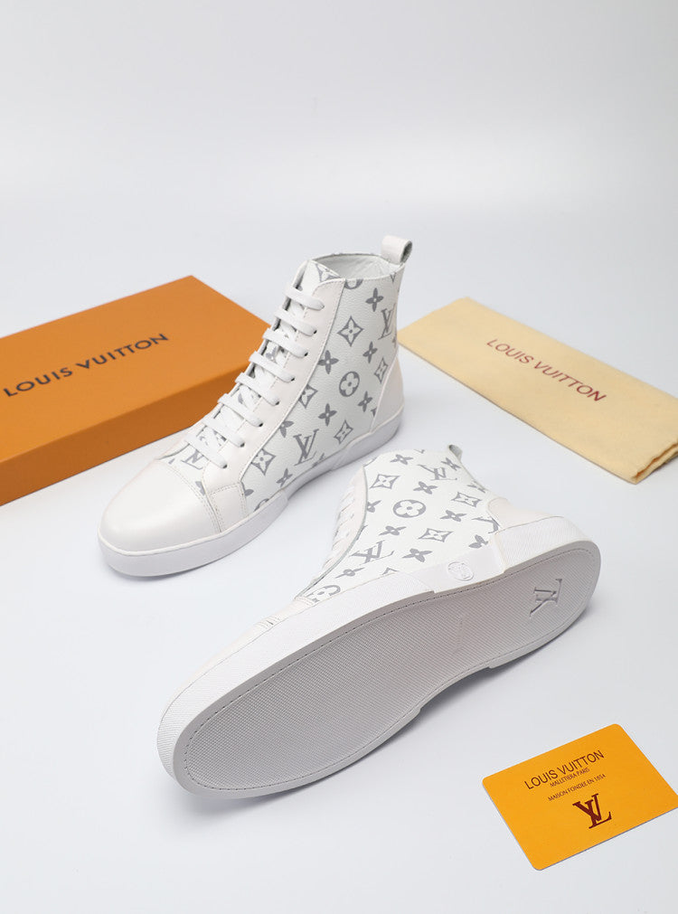 Anum Bags LUV High Monogram White Boot Sneaker