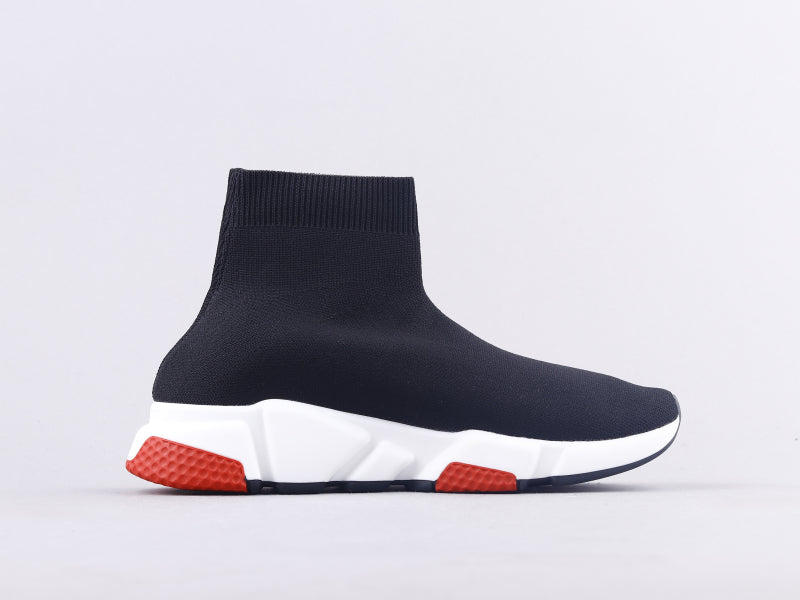 Ezyycart Bags Bla Socks And Shoes Black And White Red Sneaker