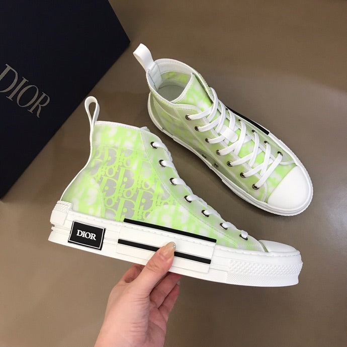 Anum Bags DIR B23 White and Yellow HIGH-TOP SNEAKER