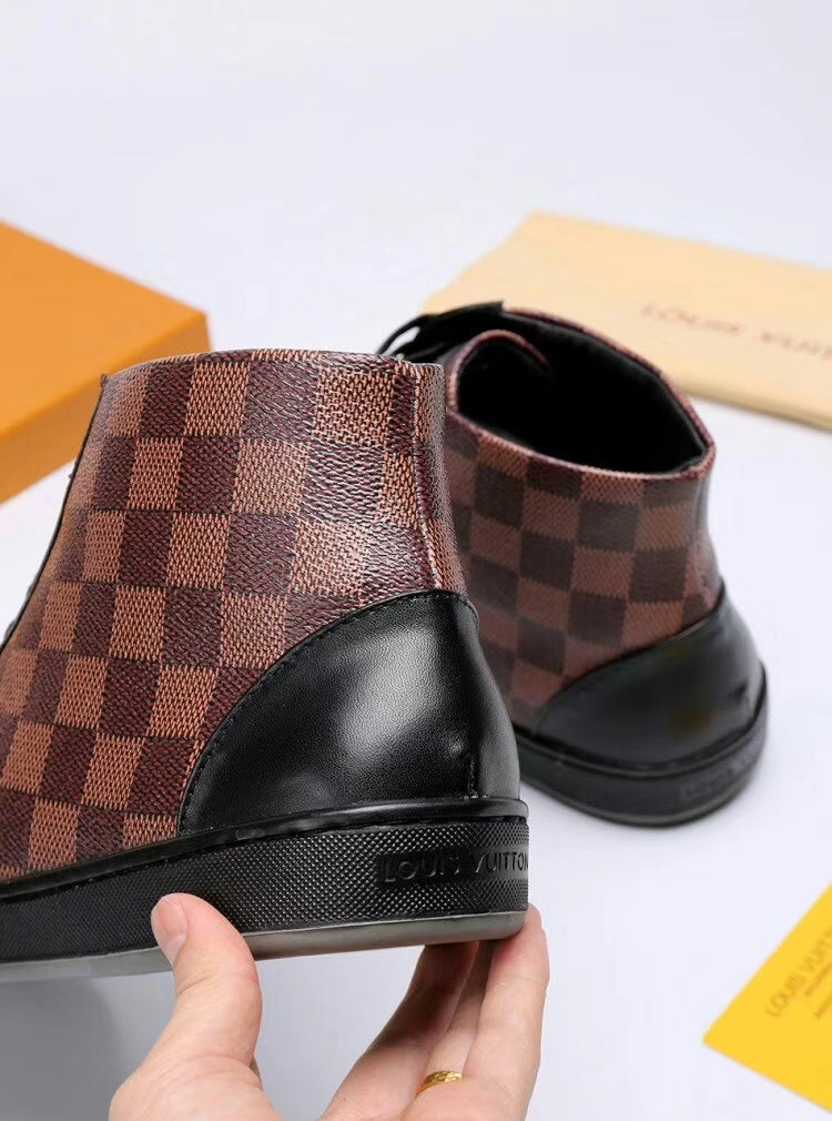 Anum Bags LUV HIgh Top Brown Sneaker