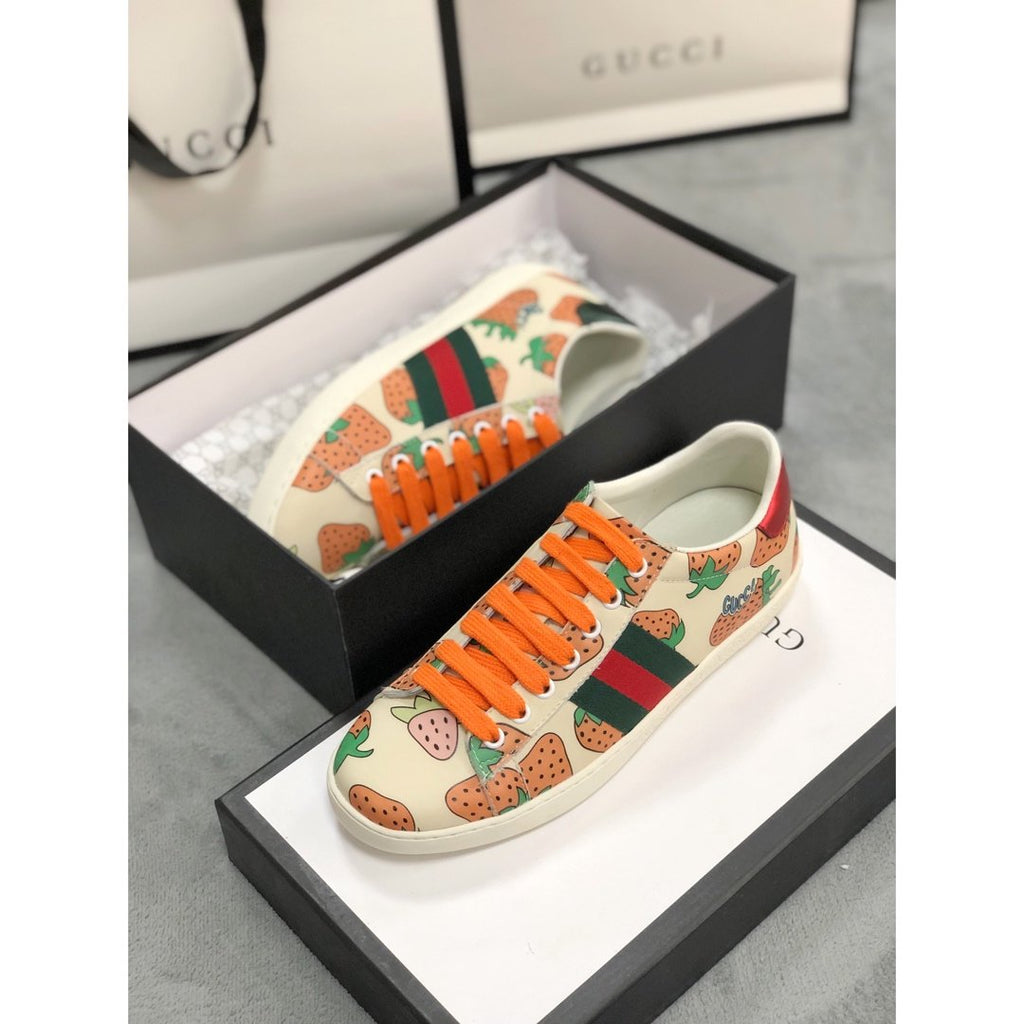 Ezyycart Bags MO-GCI ACE LEATHER SNEAKER WITH STRAWBERRY 107