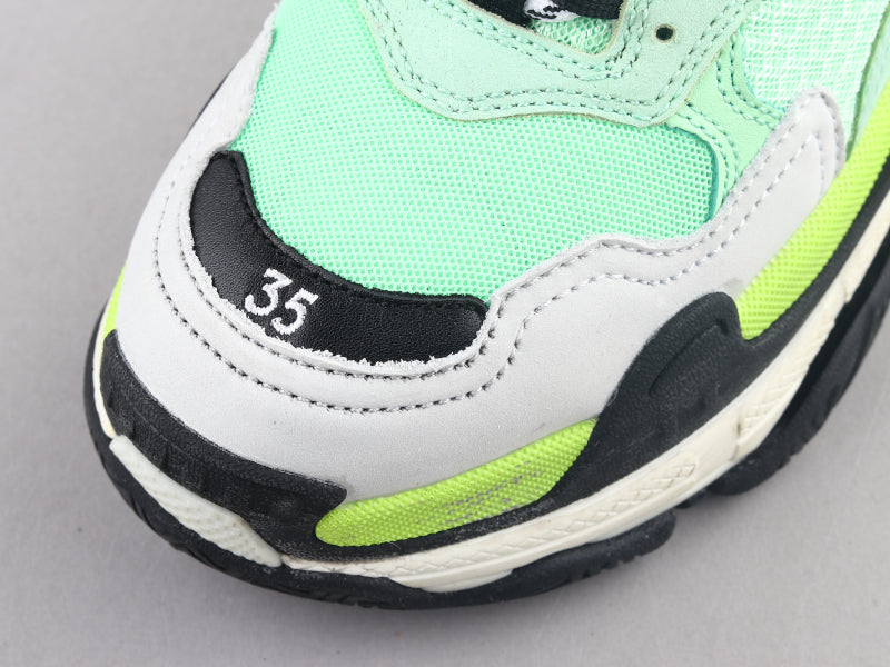 Ezyycart Bags Bla Triple S Yellow Green Sneaker