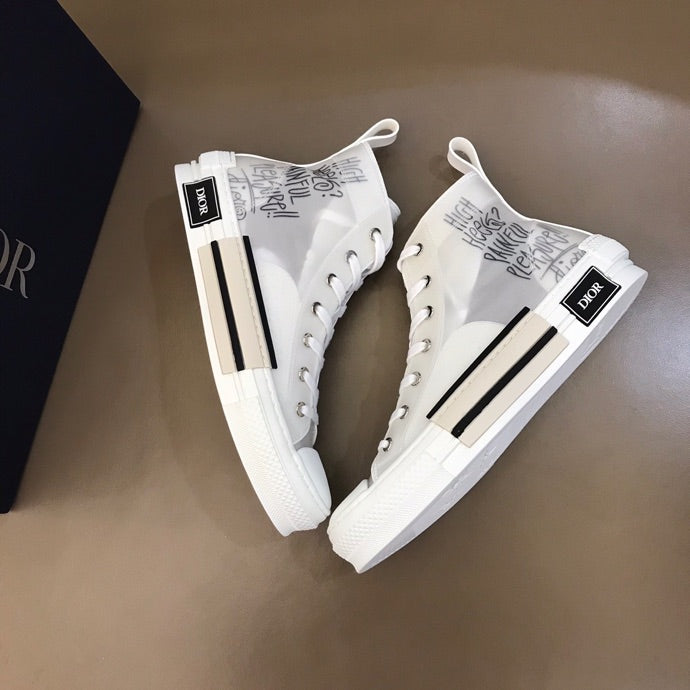 Anum Bags DIR B23 White Canvas HIGH-TOP SNEAKER
