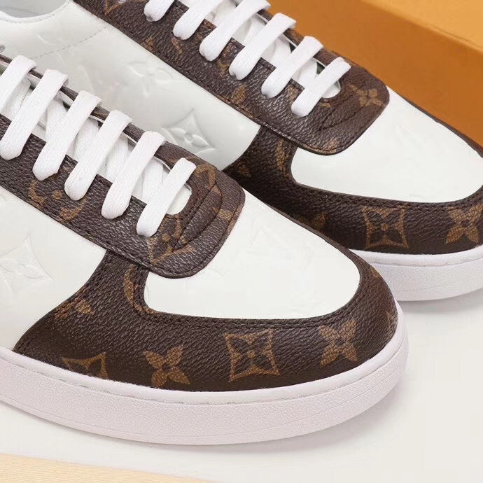 Anum Bags LUV Casual Low White Brown Sneaker