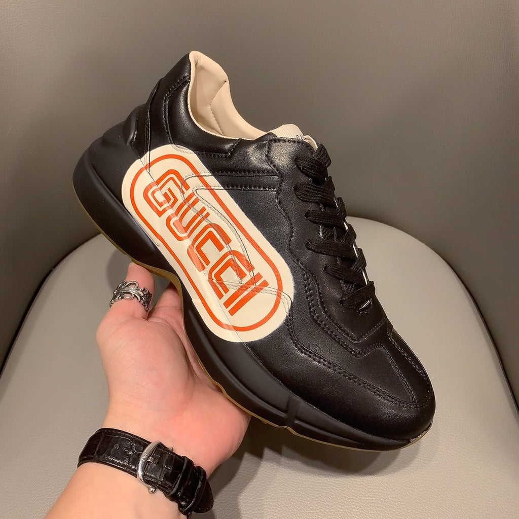 Ezyycart Bags MO-GCI RHYTON VINTAGE TRAINER LA BLACK SNEAKER 143