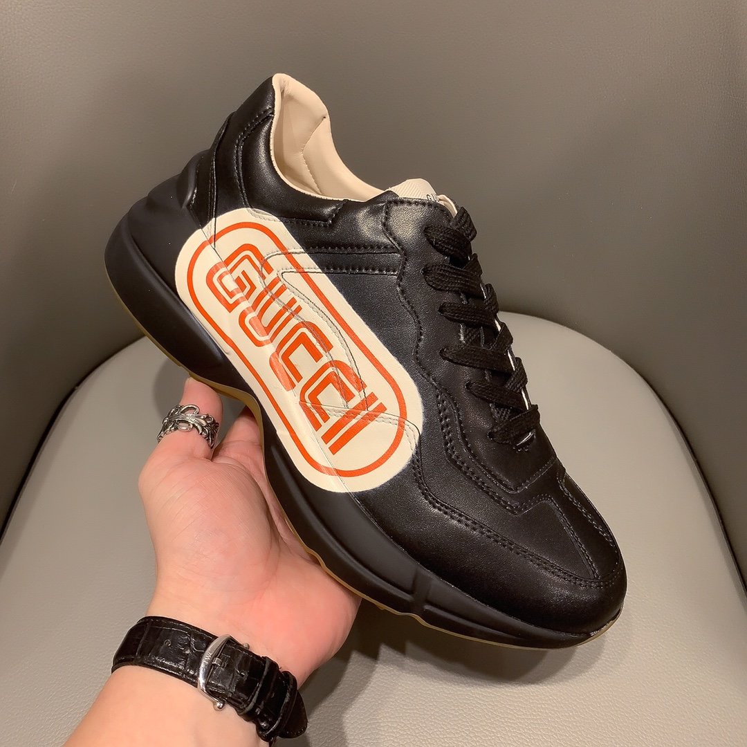 Ezyycart Bags MO-GCI RHYTON VINTAGE TRAINER LA BLACK SNEAKER 143