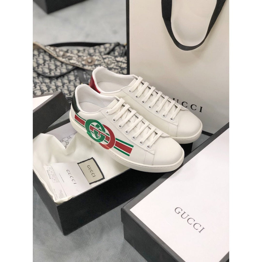Ezyycart Bags MO-GCI Ace white interlocking Sneaker 087