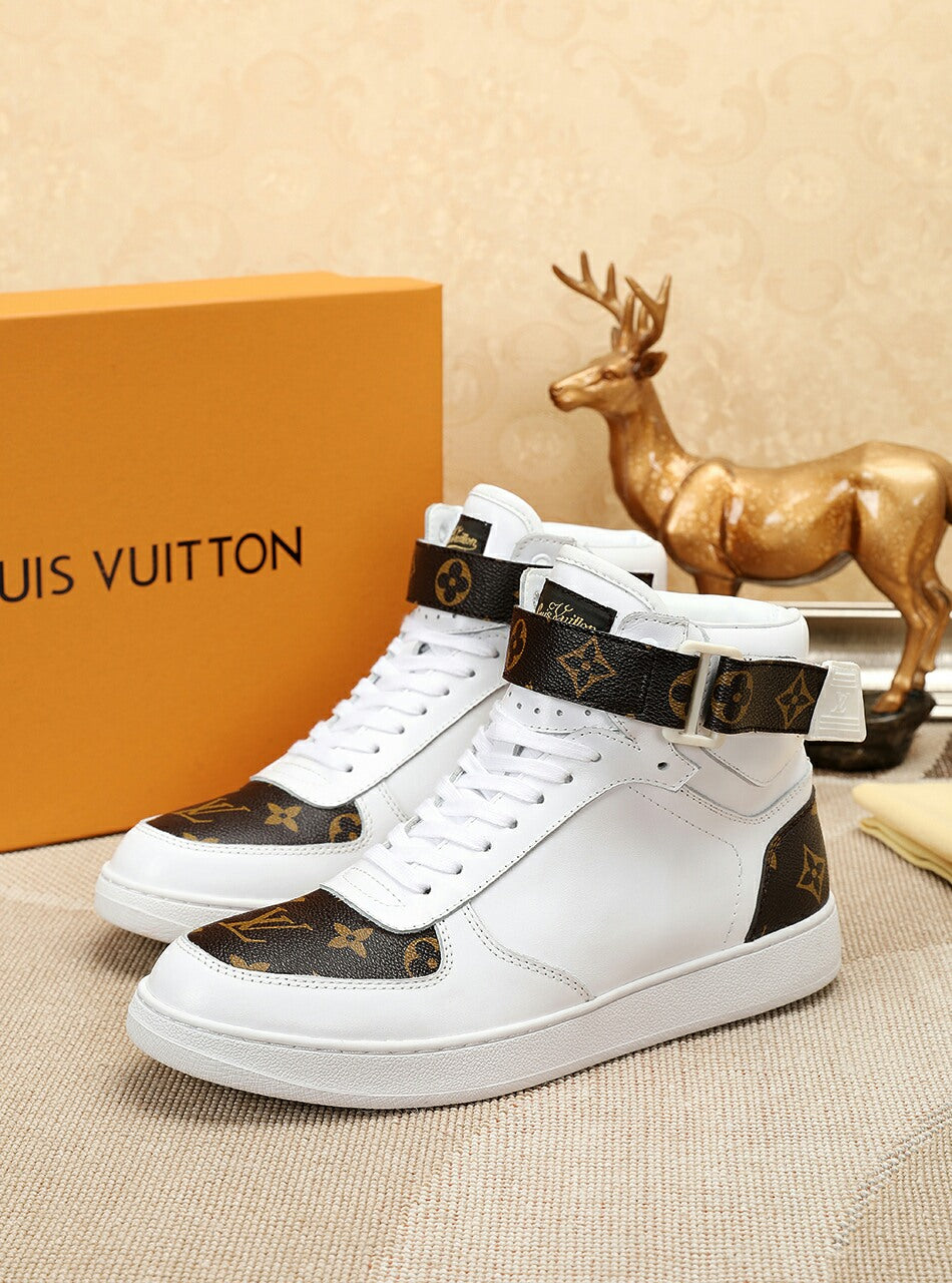 Anum Bags LUV Bombox Boot White and Brown Sneaker