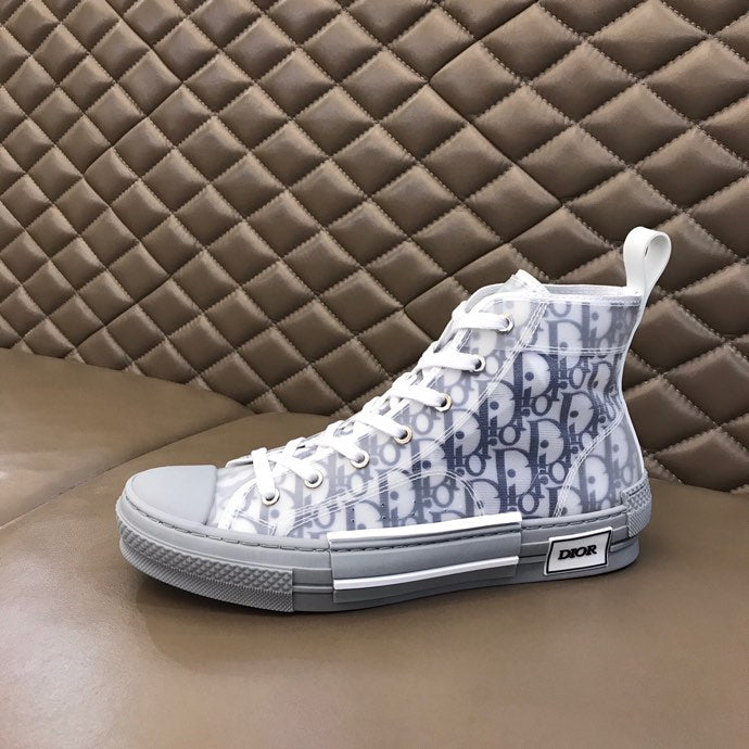 Anum Bags DIR B23 White and Navy HIGH-TOP SNEAKER