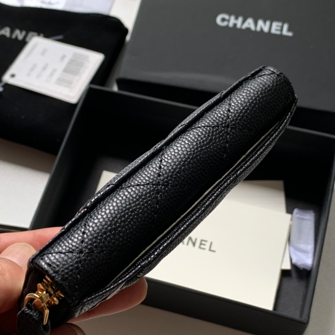 Anum Bags CHL ZIPPED COIN PURSE BLACK AP1650