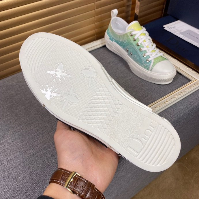 Anum Bags DIR B23 White and Yellow LOW-TOP SNEAKER