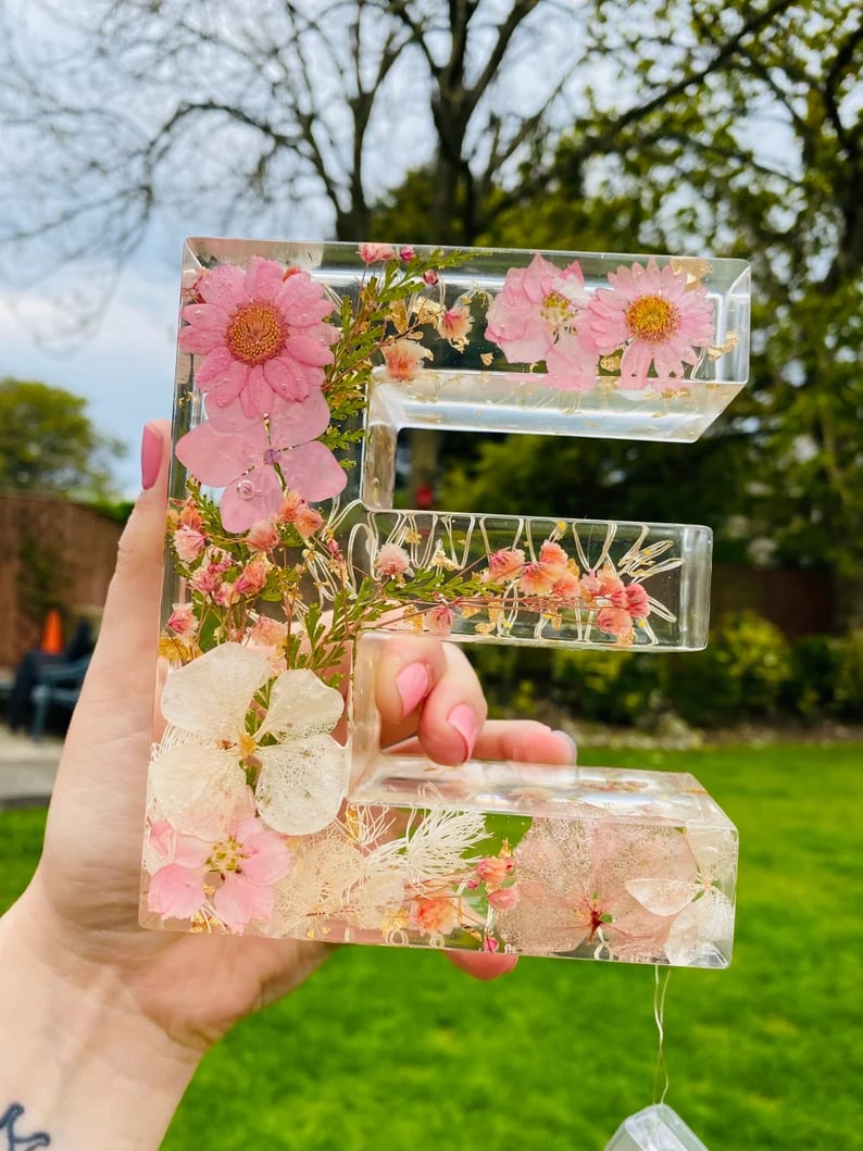 ResinBloom Blüten-Resin-Nachtlicht