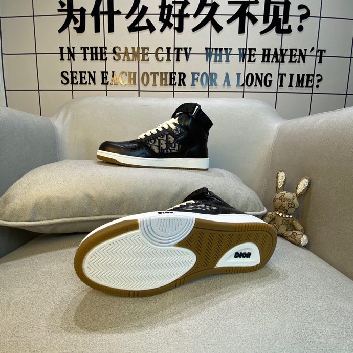 Anum Bags DIR B27 BLACK HIGH-TOP SNEAKER