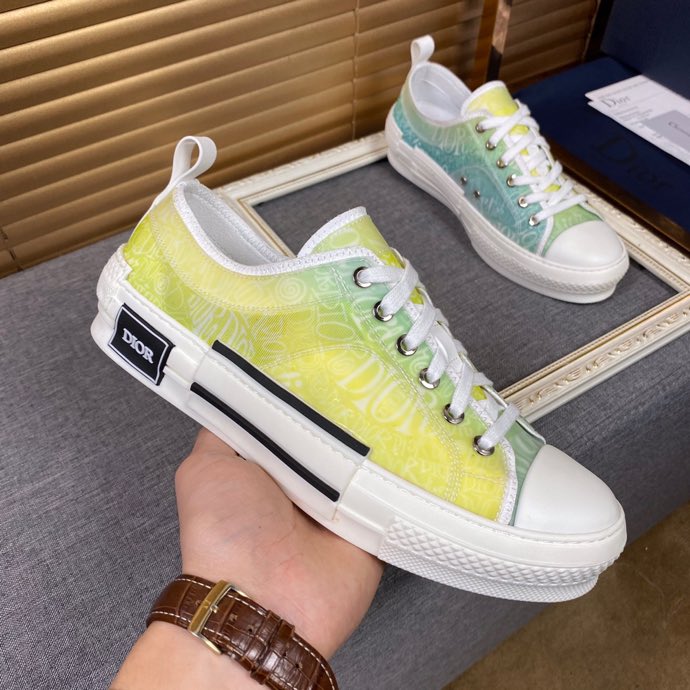 Anum Bags DIR B23 White and Yellow LOW-TOP SNEAKER