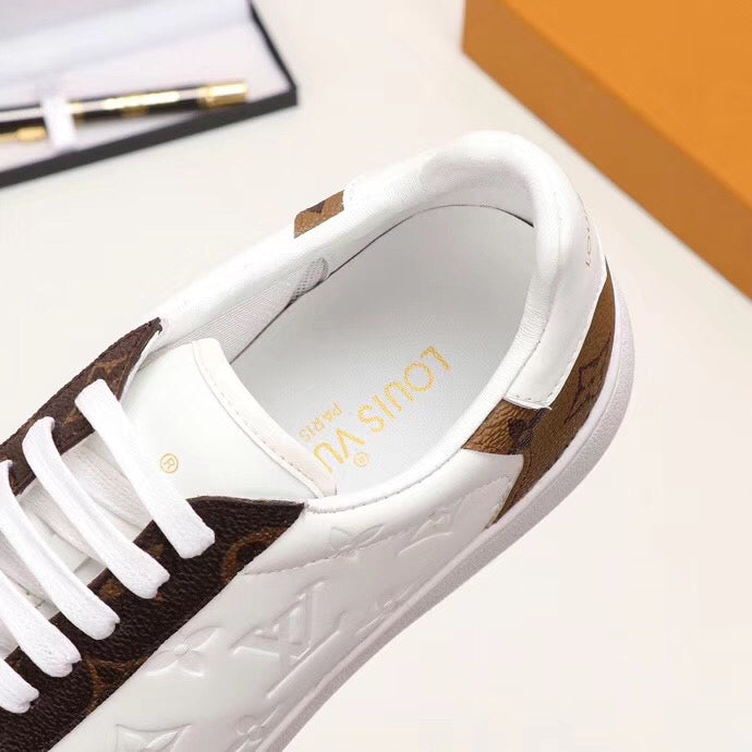 Anum Bags LUV Casual Low White Brown Sneaker