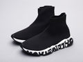 Ezyycart Bags Bla Socks Shoes Black and White Sneaker