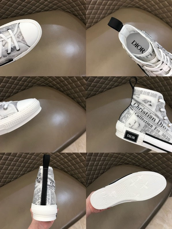 Anum Bags DIR B23 Newspaper HIGH-TOP SNEAKER
