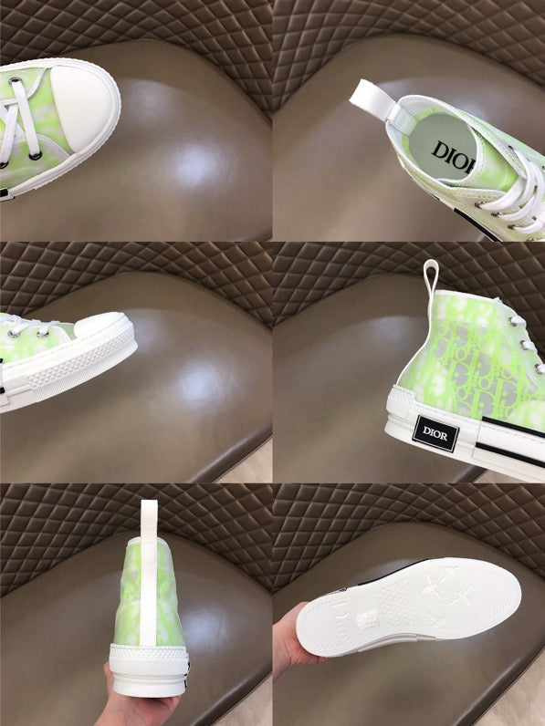 Anum Bags DIR B23 White and Yellow HIGH-TOP SNEAKER