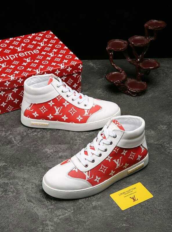 Anum Bags LUV HIgh Top White Red Sneaker