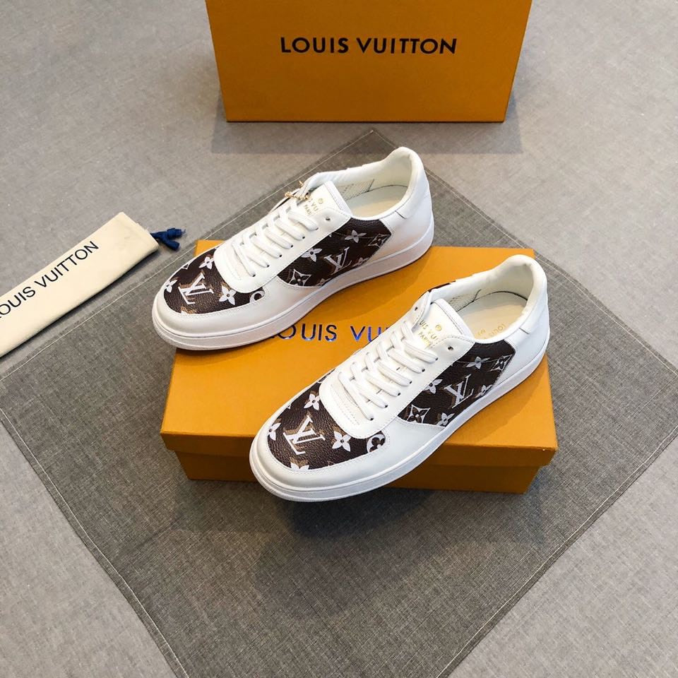 Anum Bags LUV Casual Low White Brown Sneaker