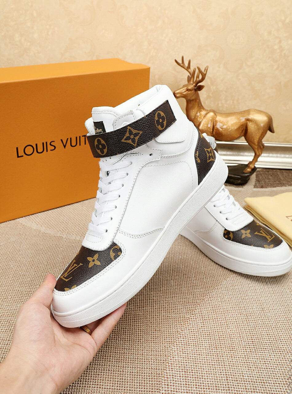 Anum Bags LUV Bombox Boot White and Brown Sneaker