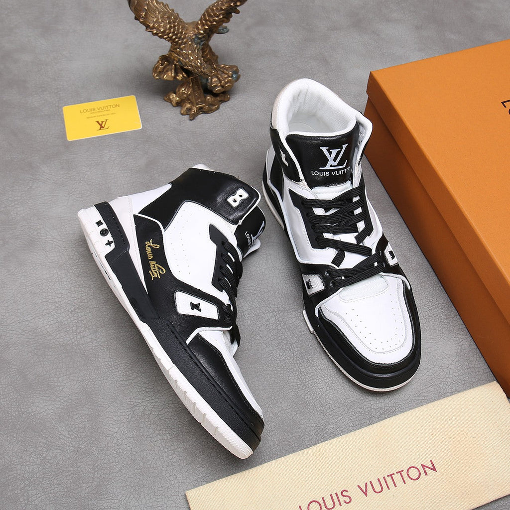 Anum Bags LUV Traners Inspired White Black Sneaker