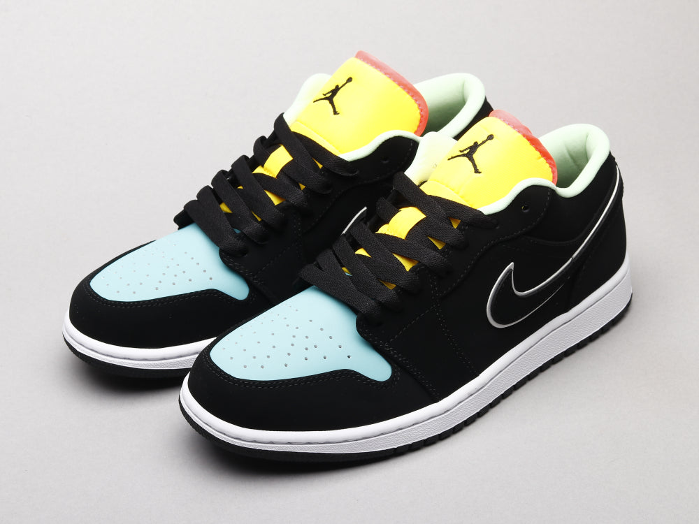 Ezyycart Bags AJ1 Black, blue and yellow stitching