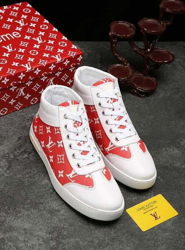 Anum Bags LUV HIgh Top White Red Sneaker