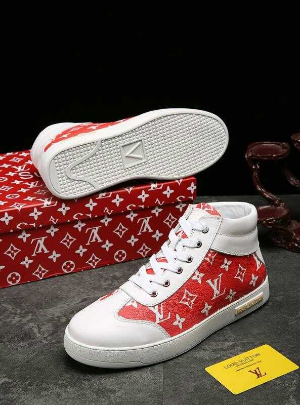 Anum Bags LUV HIgh Top White Red Sneaker