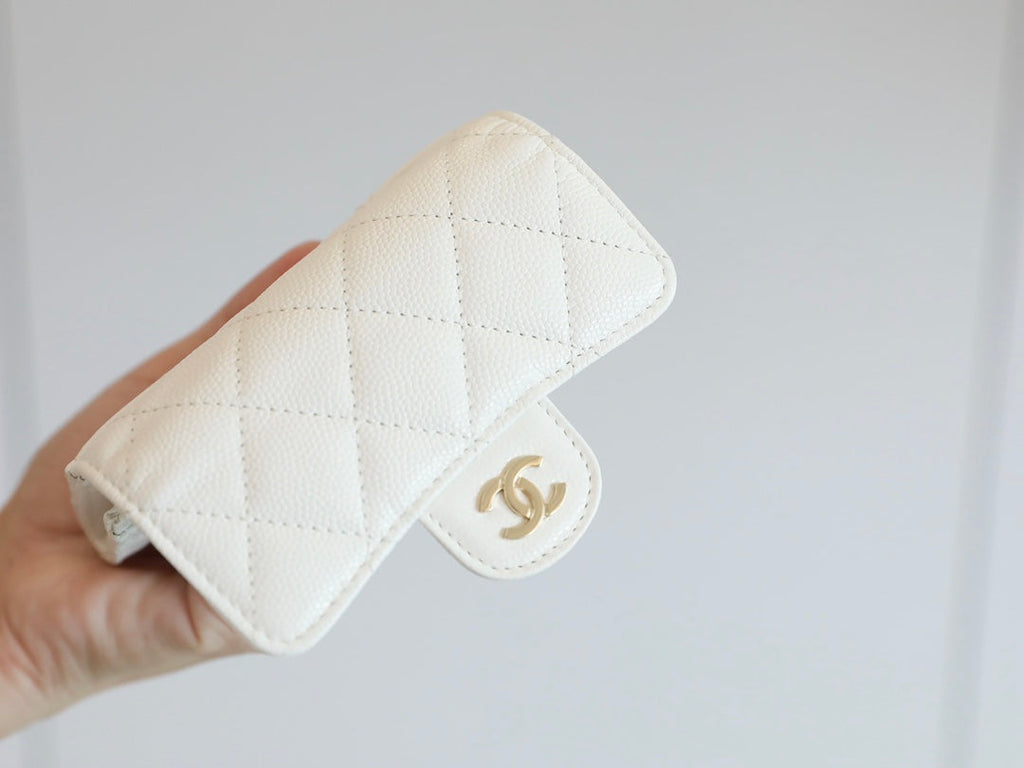 Anum Bags CHL CLASSIC CARD HOLDER WALLET WHITE AP0214