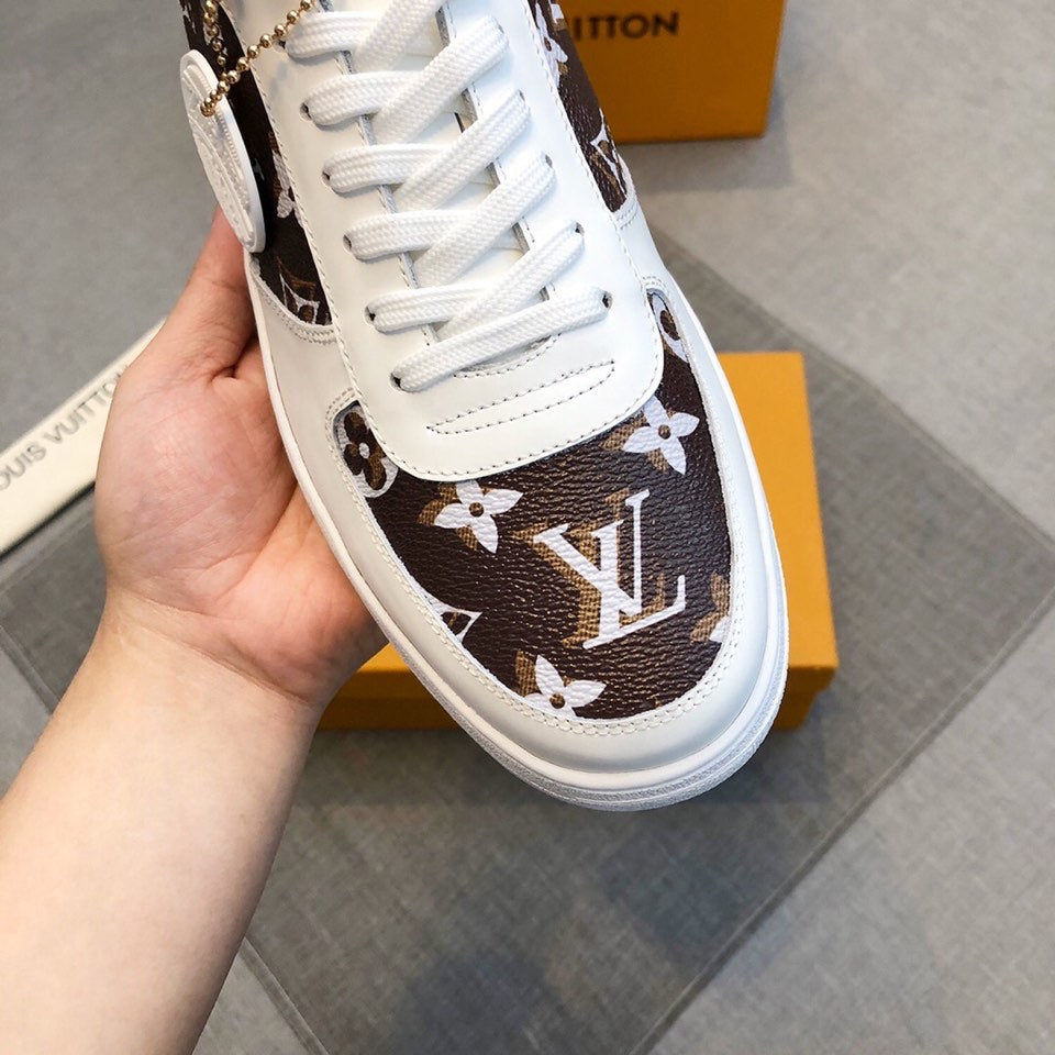 Anum Bags LUV Casual Low White Brown Sneaker