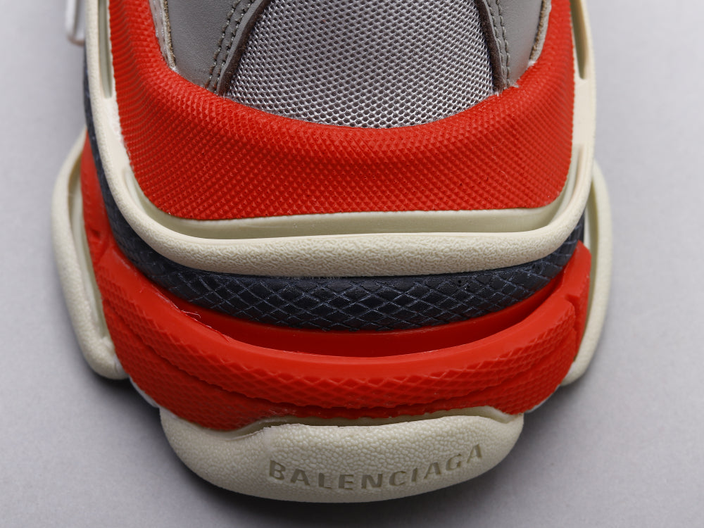 Ezyycart Bags Bla Triple S Gray and Red Sneaker