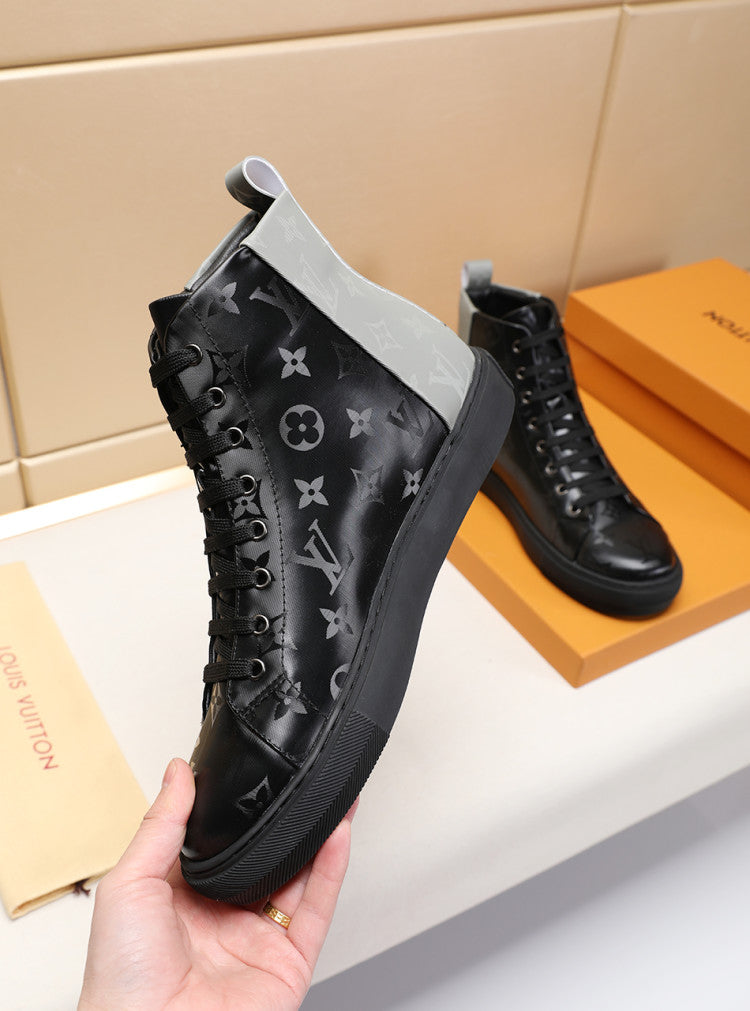 Anum Bags LUV Stellar Trainer Boot Black Gray Sneaker